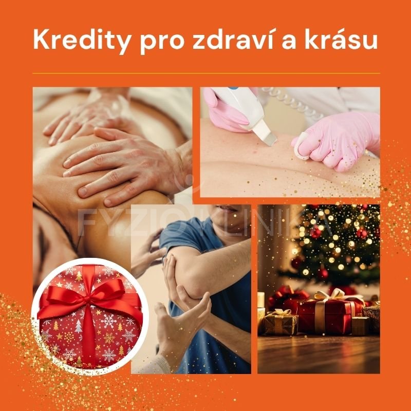 Kredity na libovolné služby ve FYZIOklinice - Vánoční dárkový poukaz + dárky zdarma